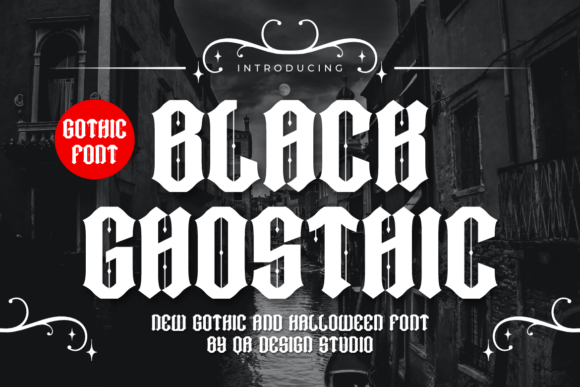 Black Ghosthic: A Bold Blackletter Typeface for Impactful Design