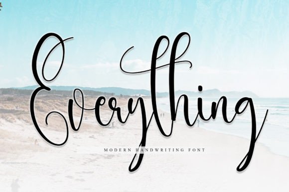 Everything Font: A Flowing Handwritten Touch for Creative Projects