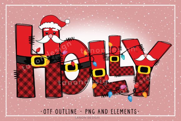 Holly: The Festive Color Font for Holiday Designs