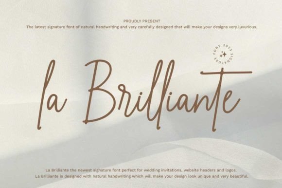 La Brilliante: A Natural Handwriting Font for Timeless Designs