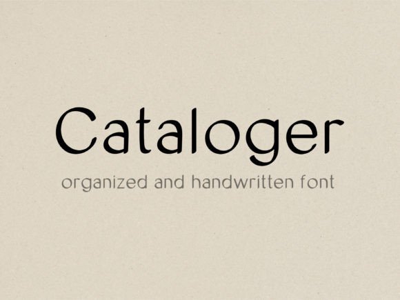 Organizing Your World: The Power of the Catologer Typeface