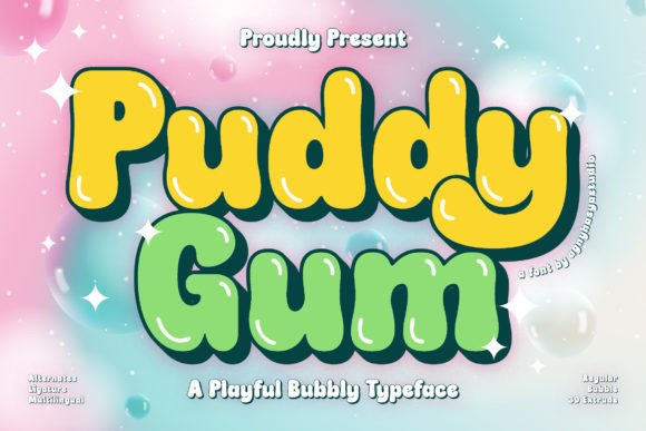 Puddy Gum: A Playful Display Typeface for Bold Ideas