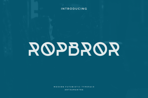 Ropbror: The Futuristic Font for Sleek, Modern Branding