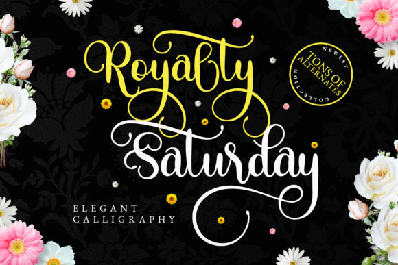 Royalty Saturday: A Modern Calligraphy Font for Elegant Design