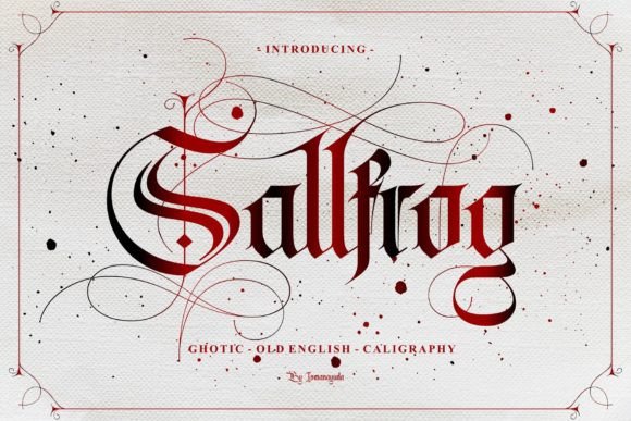 Sallfrog: A Blackletter Font for Bold, Modern Projects