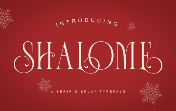 Shalome: A Serif Display Font for Elegant Design