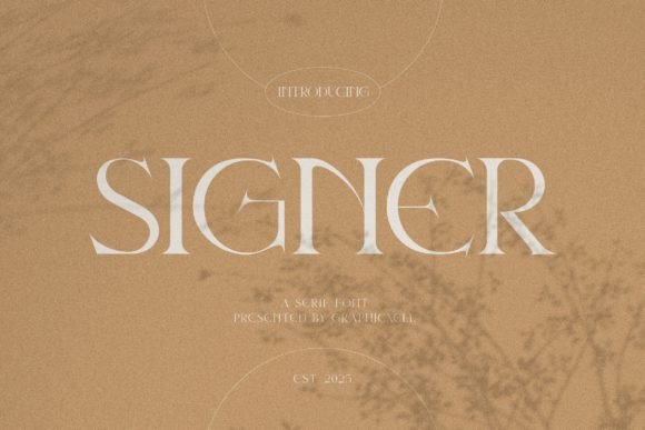 Signer: The Serif Font for Modern Branding