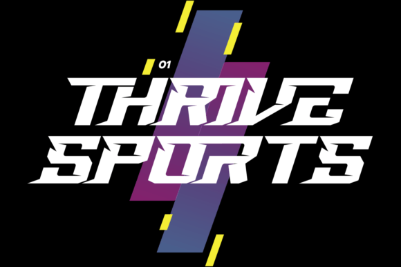 Thrive Sports: A Typeface Built for Speed and Impact