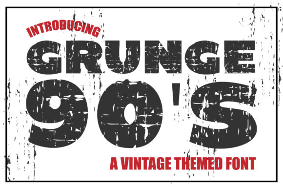 Unleashing the Raw Energy of Grunge 90'S Typography